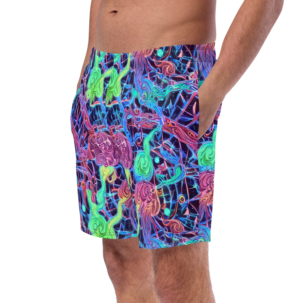 Prismatic Predators on Swim Trunks — Left Front