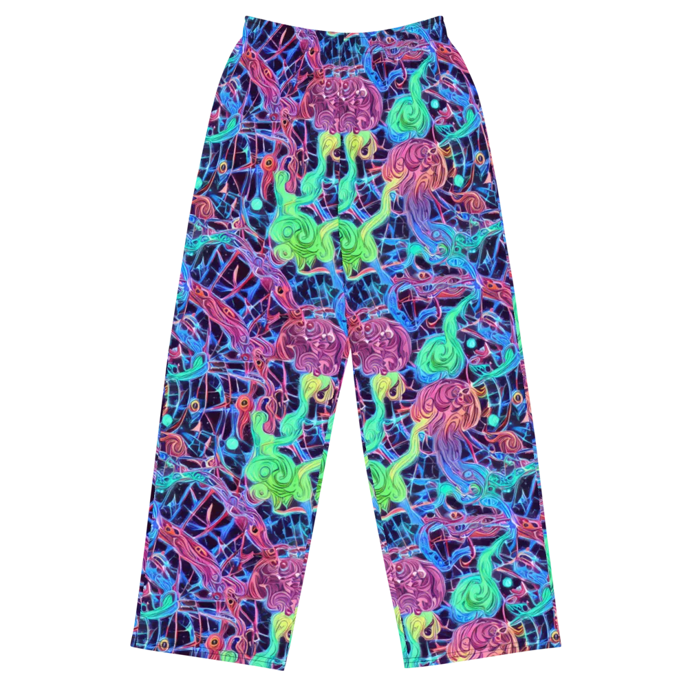 Prismatic Predators on Wide-Leg Pants — Front