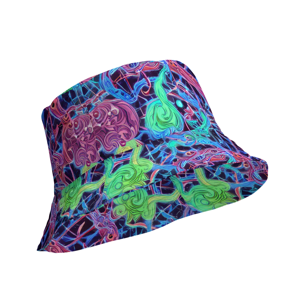 Prismatic Predators on Reversible Bucket Hat — Product details Outside