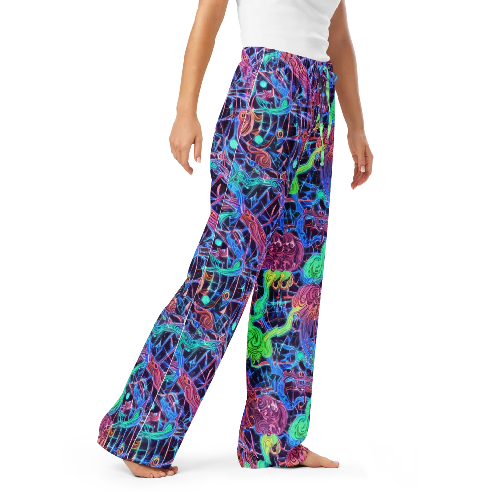 Prismatic Predators on Women's Pajama Pants — Right Front