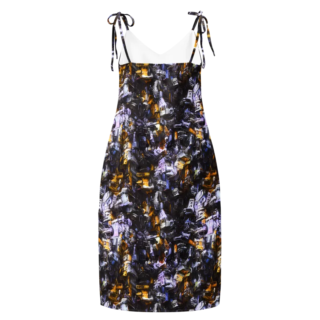 Gilded Bone Riot on Slip Dress — Back