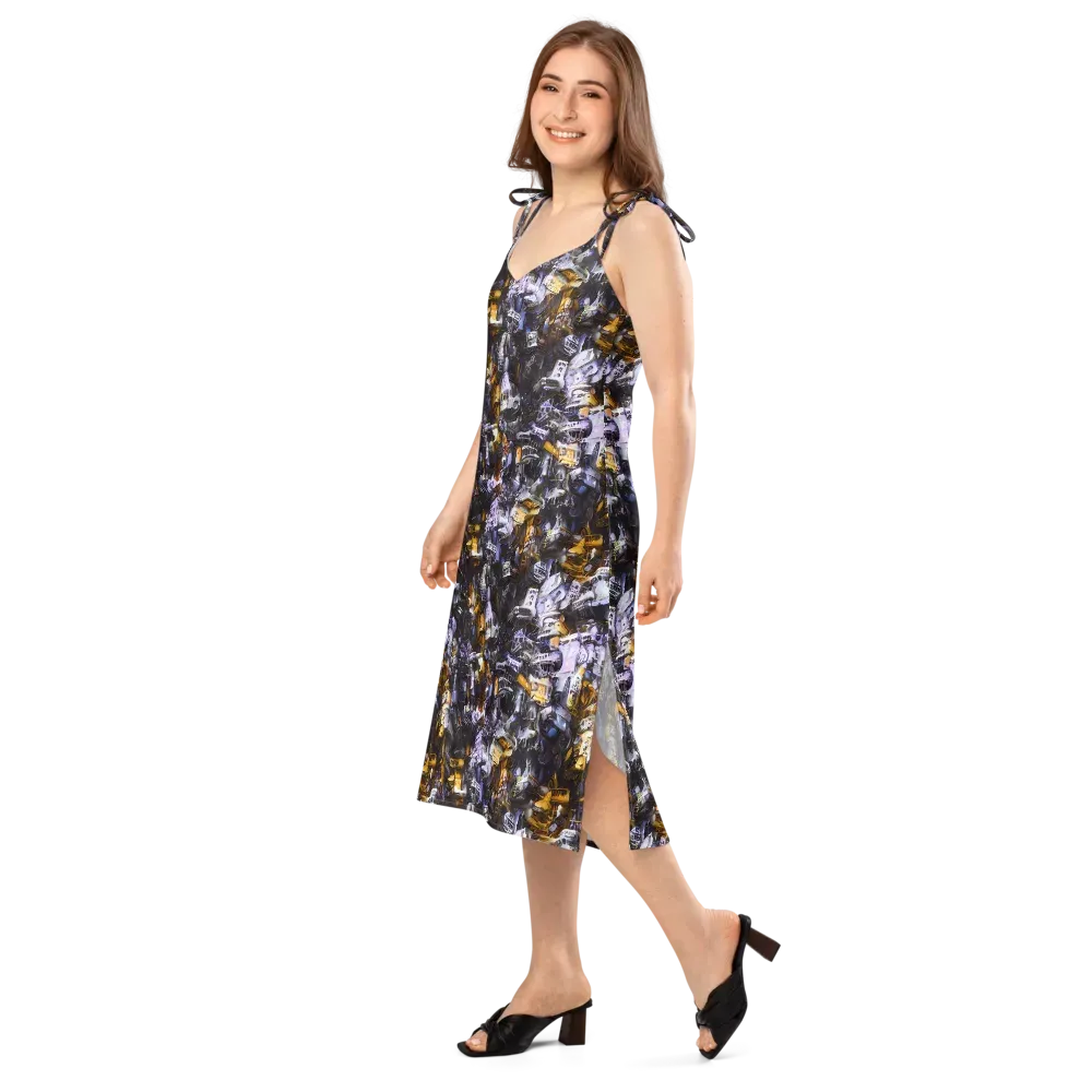Gilded Bone Riot on Slip Dress — Left Front
