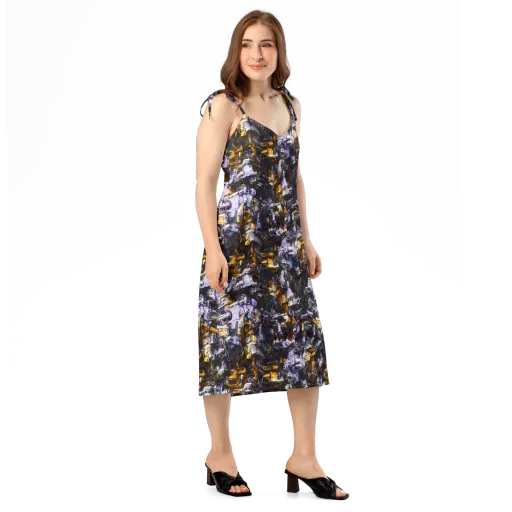 Gilded Bone Riot on a Slip Dress
