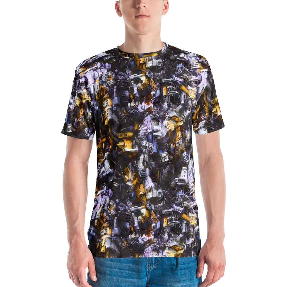 Gilded Bone Riot on Men's Crew Neck T-Shirt — Front