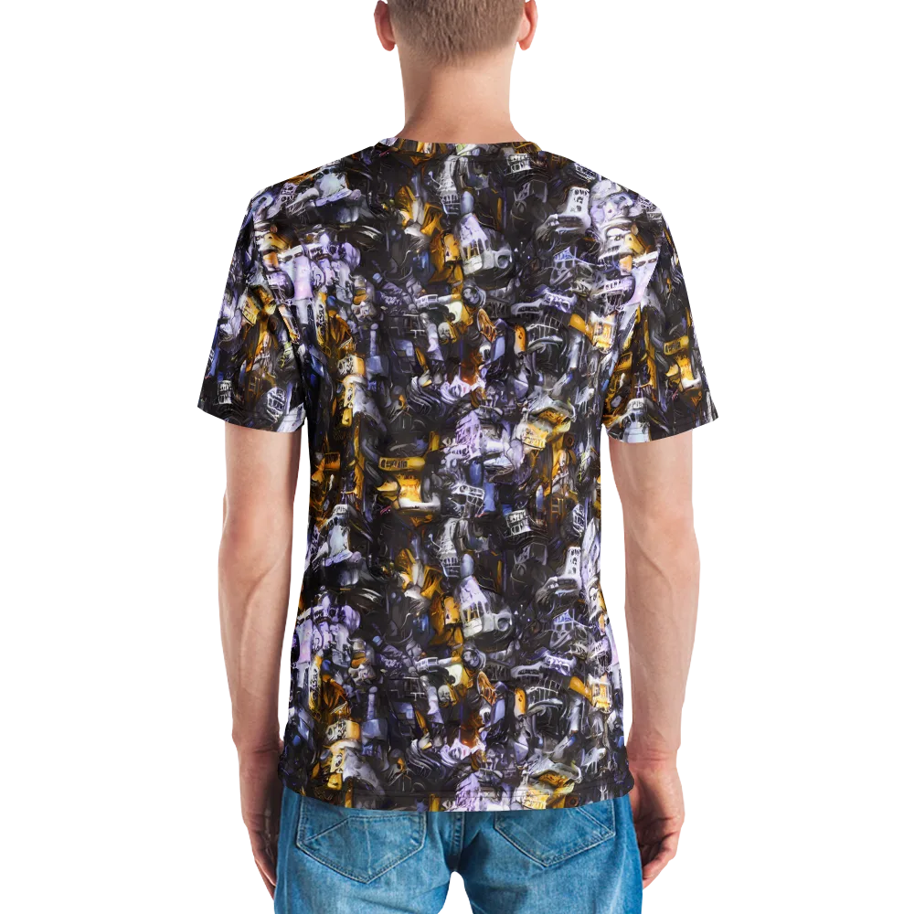 Gilded Bone Riot on Men's Crew Neck T-Shirt — Back