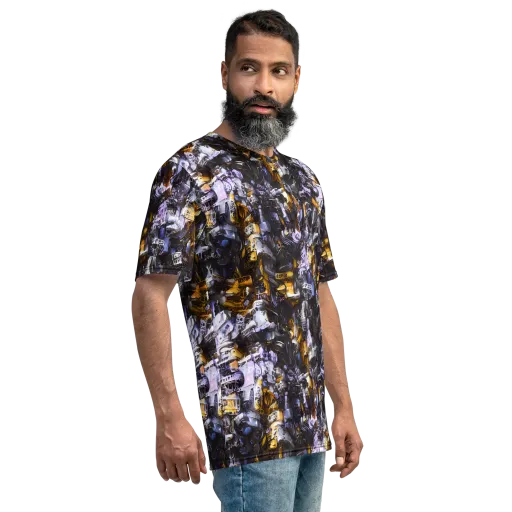 Gilded Bone Riot on a Men's Crew Neck T-Shirt