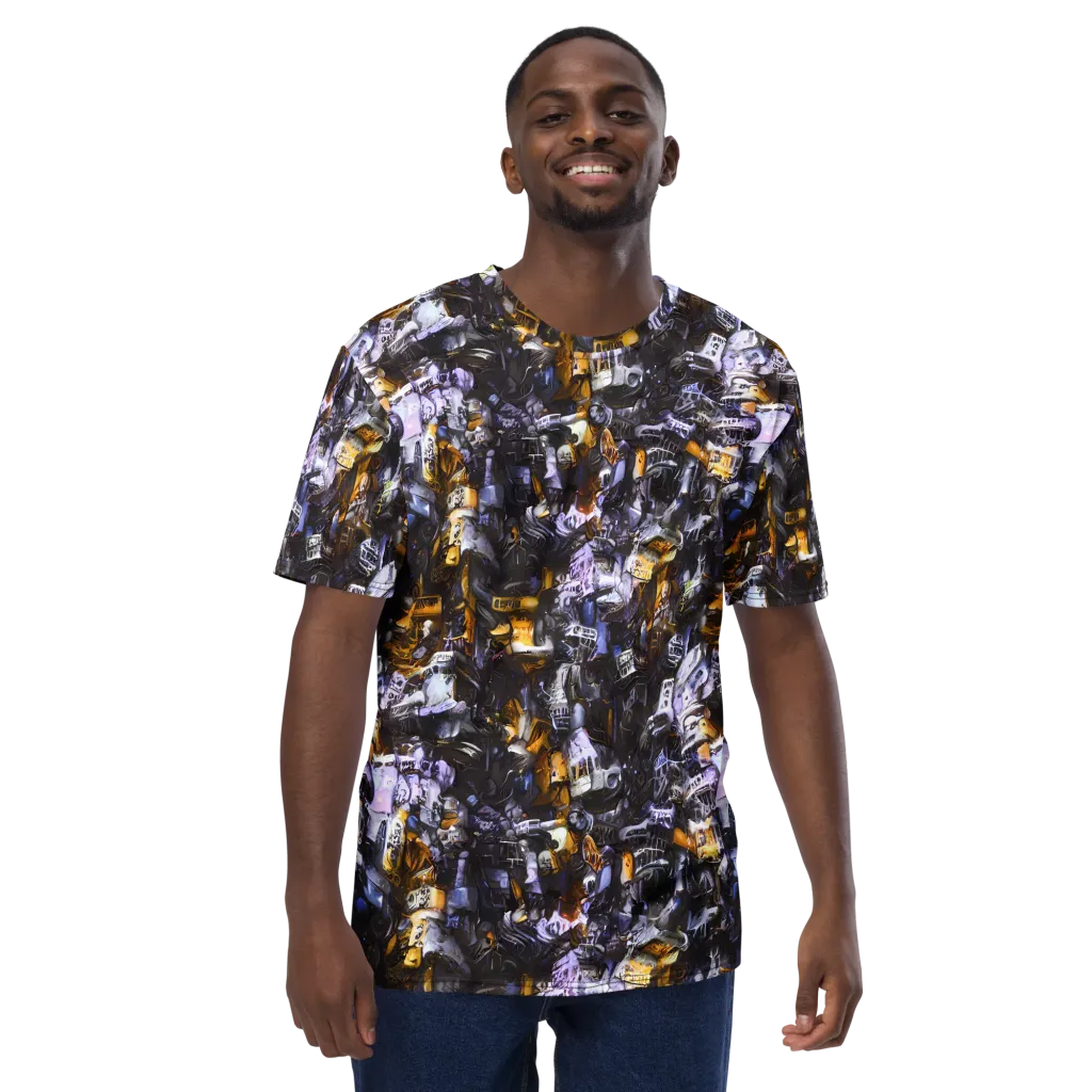 Gilded Bone Riot on Men's Crew Neck T-Shirt — Front