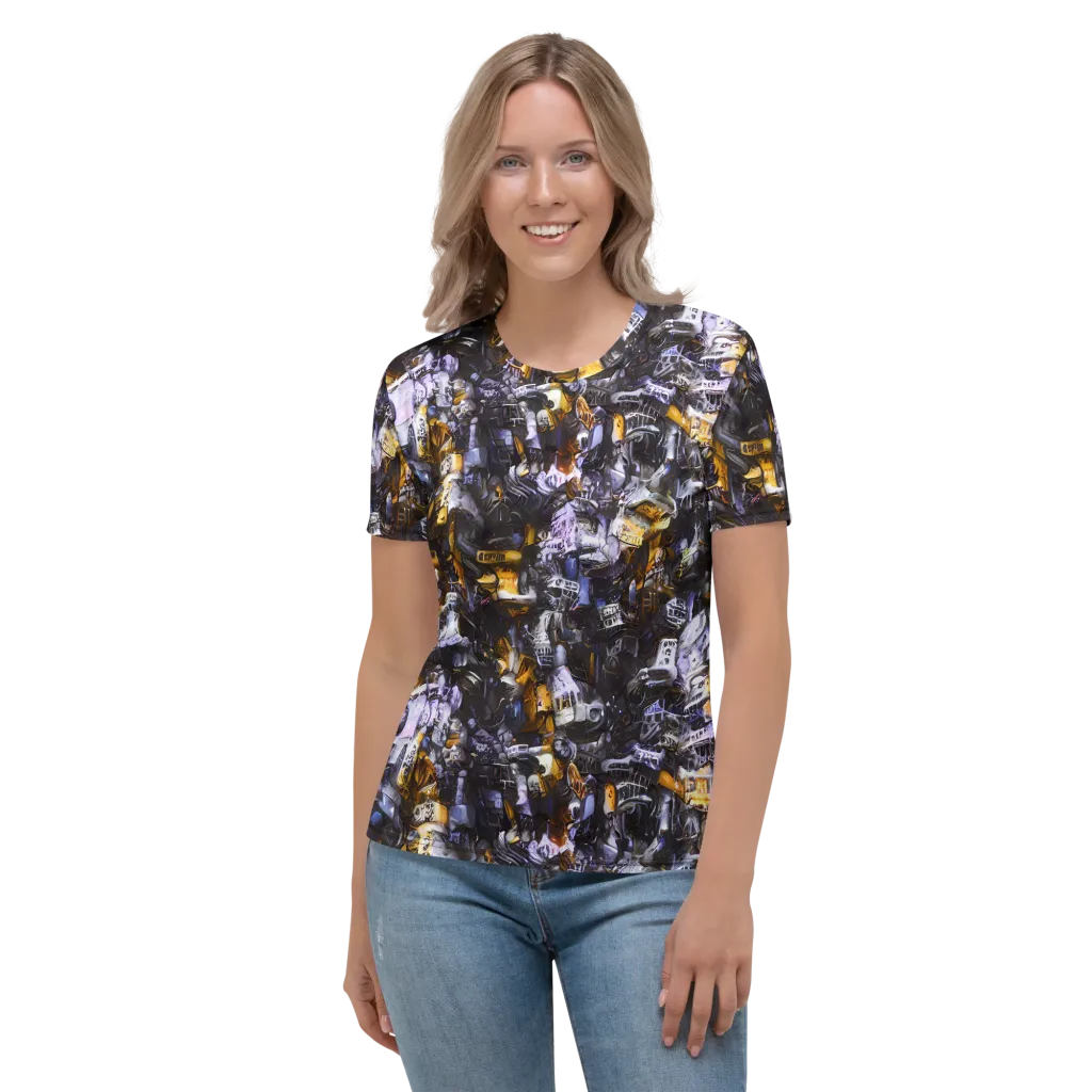 Gilded Bone Riot on Women's Crew Neck T-Shirt — Front