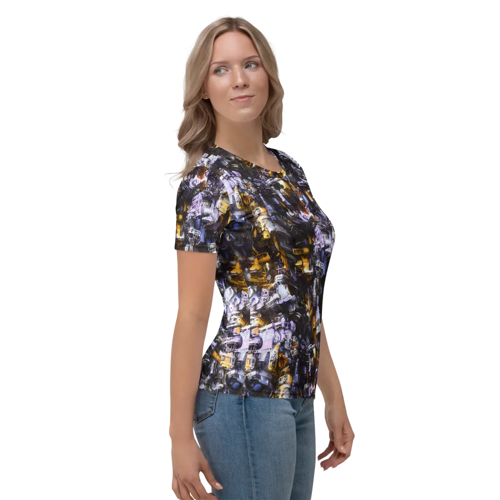 Gilded Bone Riot on Women's Crew Neck T-Shirt — Right