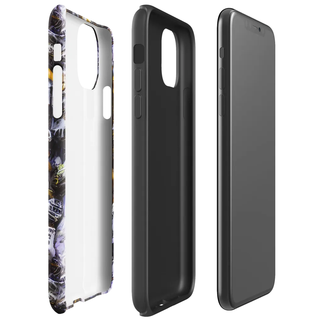 Gilded Bone Riot on Tough Case for iPhone® — Right