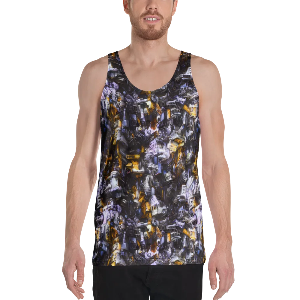 Gilded Bone Riot on Men's Tank Top — Front