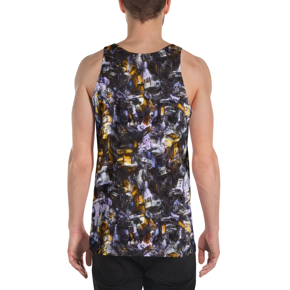 Gilded Bone Riot on Men's Tank Top — Back