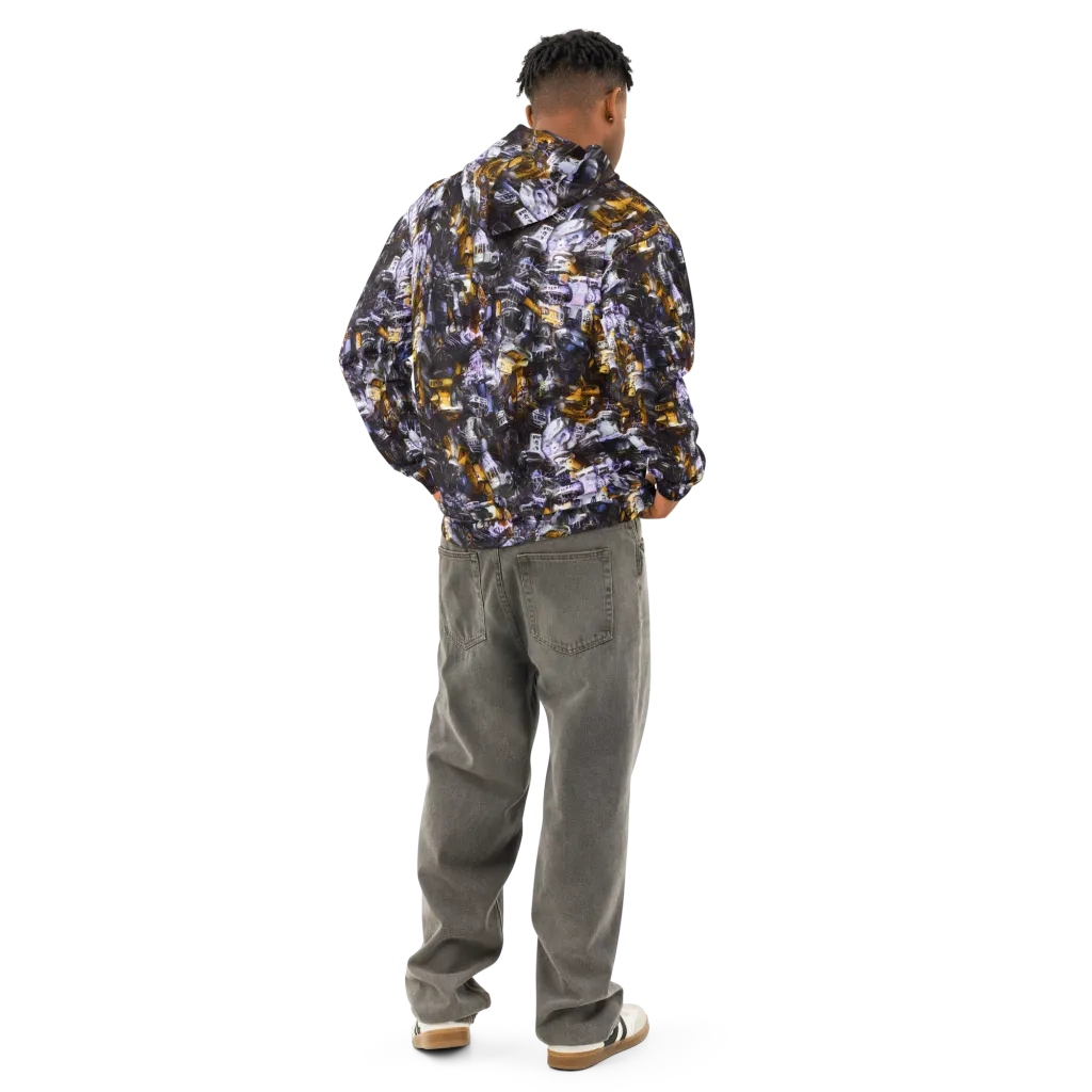 Gilded Bone Riot on Cotton Hoodie — Back