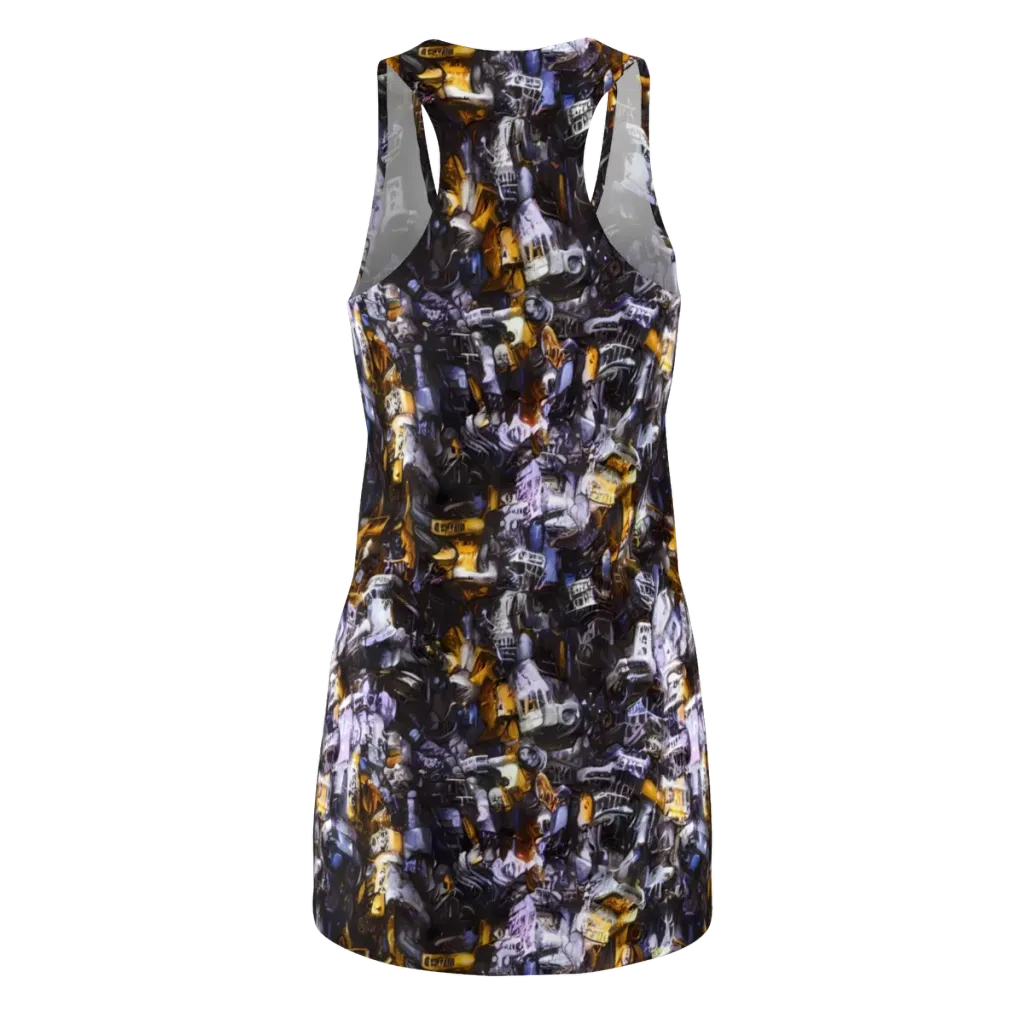 Gilded Bone Riot on Racerback Dress — Back