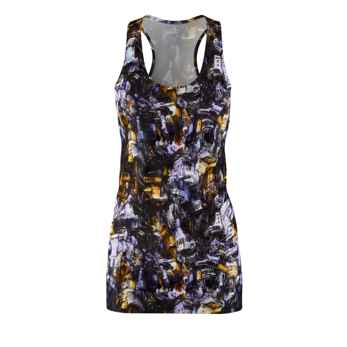 Gilded Bone Riot on Racerback Dress — Front