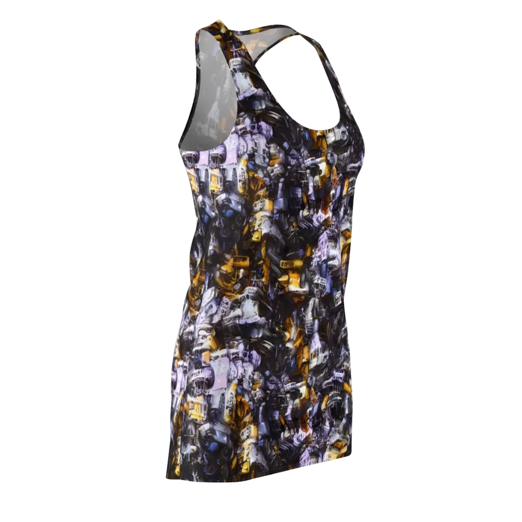 Gilded Bone Riot on Racerback Dress — Front Side