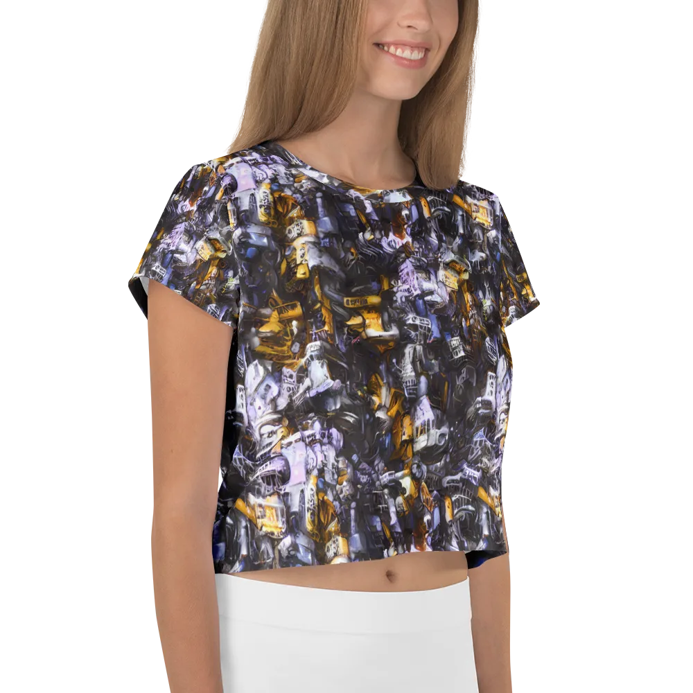 Gilded Bone Riot on Crop Tee — Right