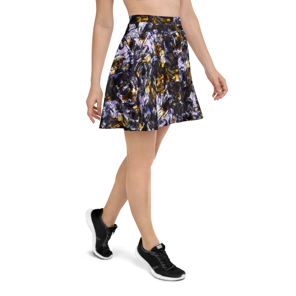 Gilded Bone Riot on Skater Skirt — Right