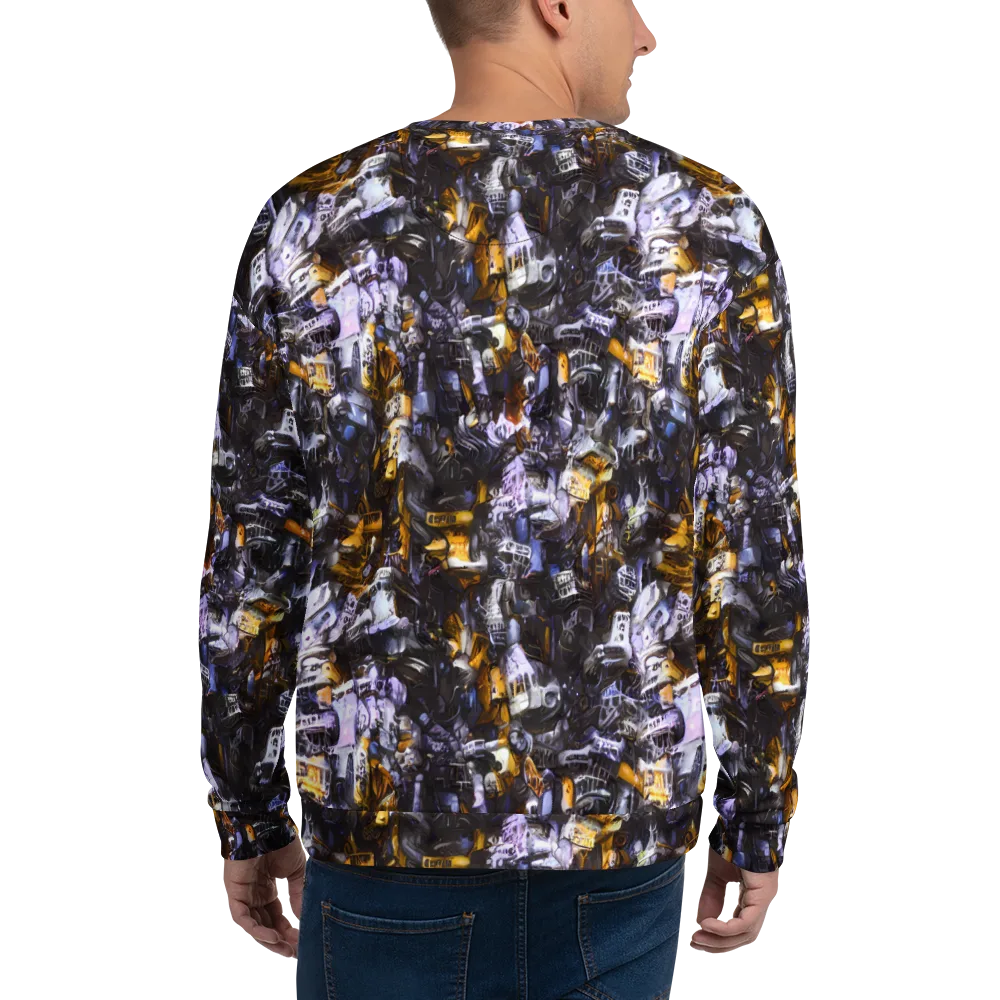 Gilded Bone Riot on Sweatshirt — Back