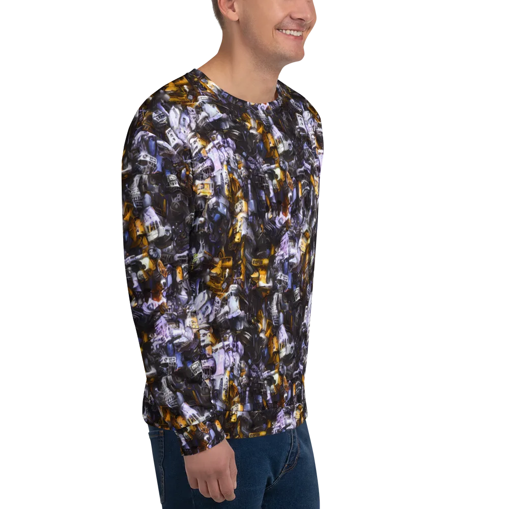 Gilded Bone Riot on Sweatshirt — Right Front