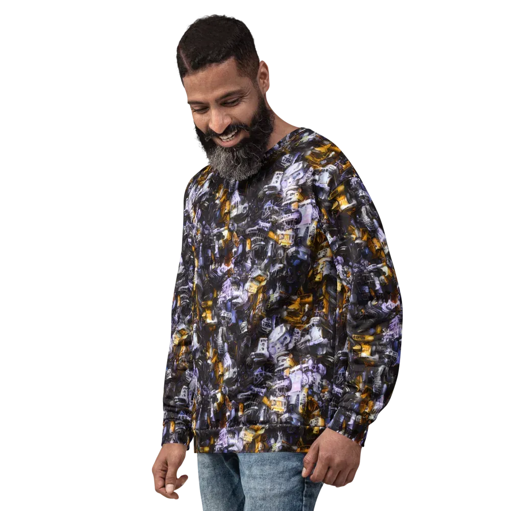 Gilded Bone Riot on Sweatshirt — Left Front