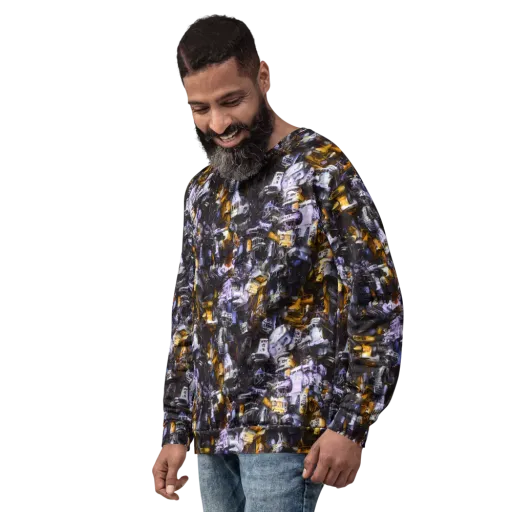Gilded Bone Riot on a Sweatshirt