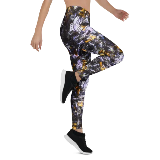 Gilded Bone Riot on a Leggings
