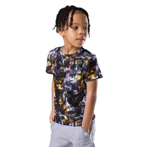 Gilded Bone Riot on a Kids Crew Neck T-Shirt