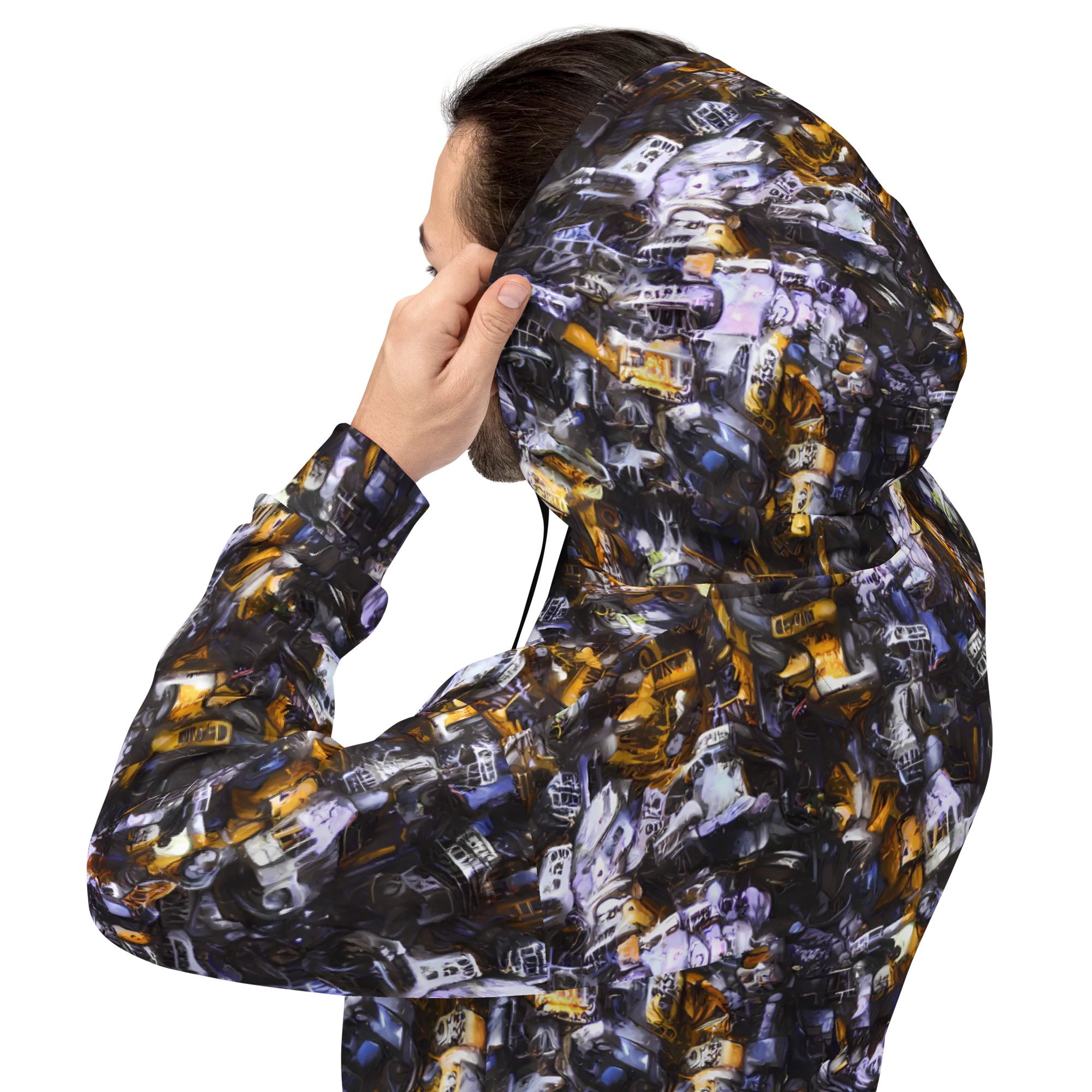 Gilded Bone Riot on Hoodie — Back