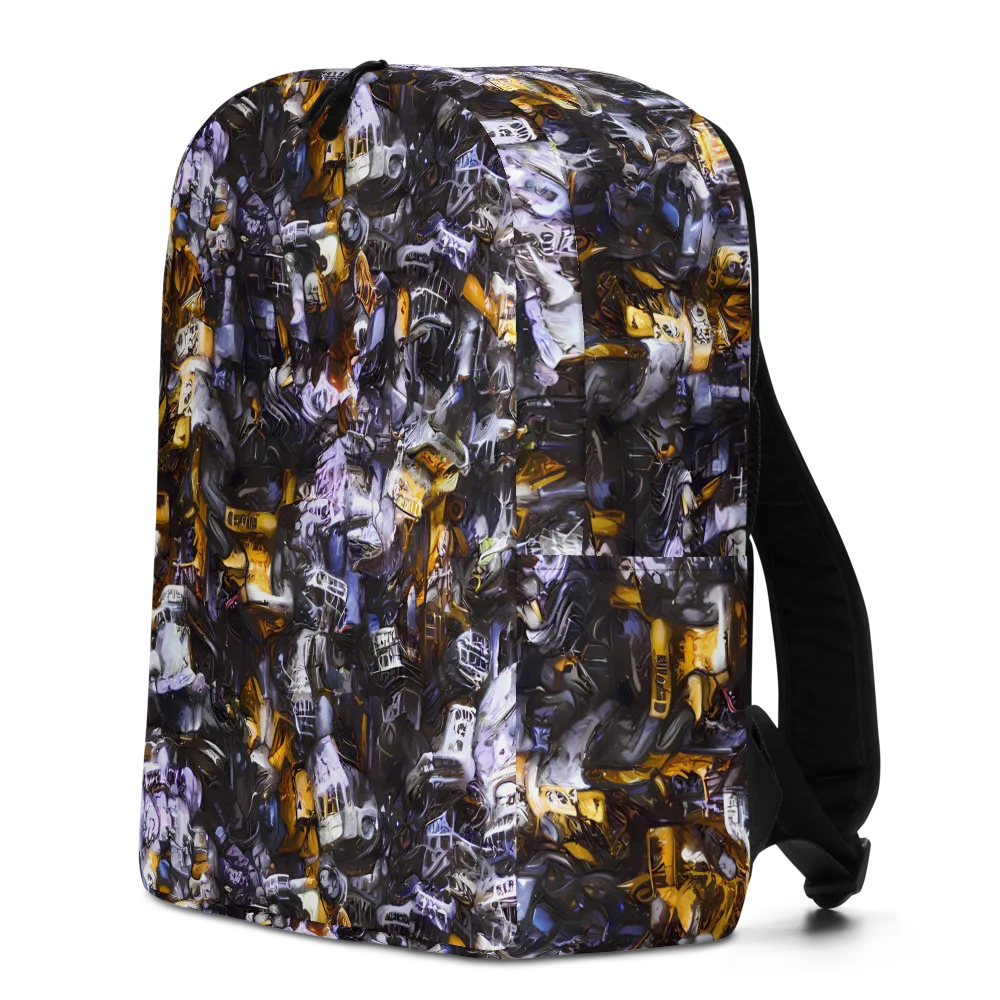 Gilded Bone Riot on Minimalist Backpack — Left