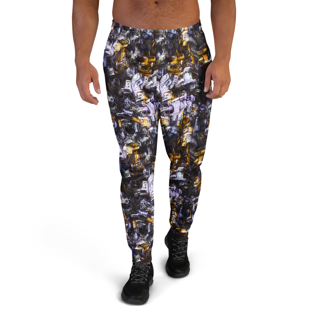 Gilded Bone Riot on Men's Joggers — Front