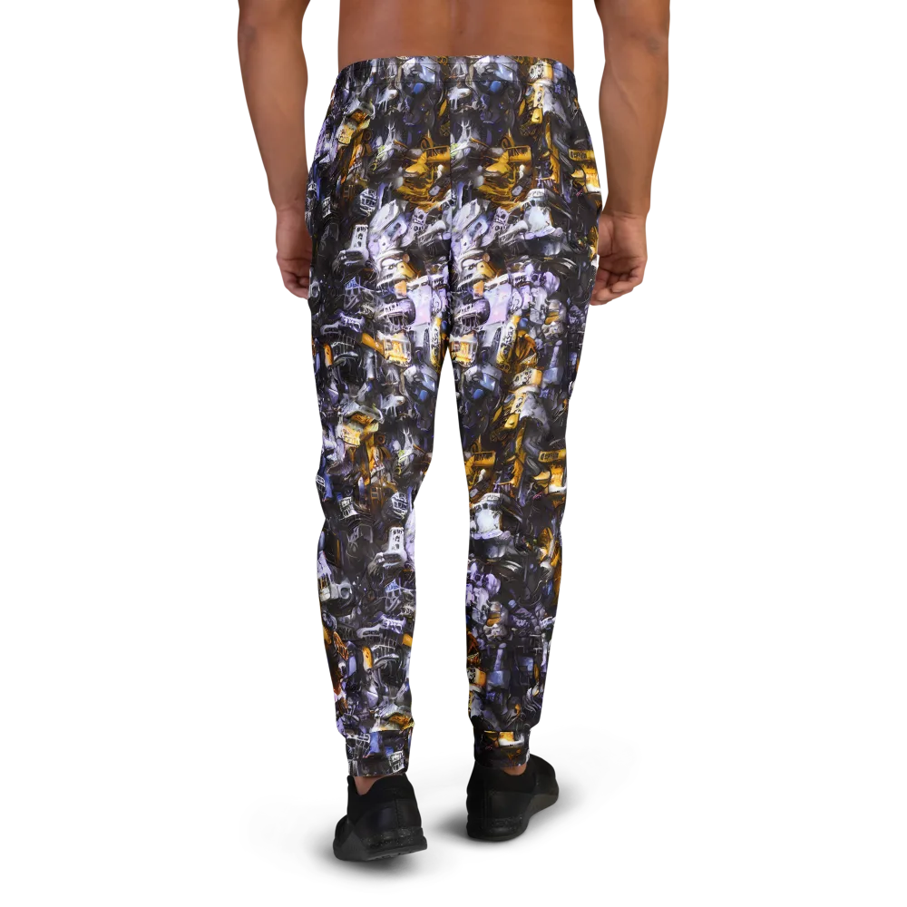 Gilded Bone Riot on Men's Joggers — Back