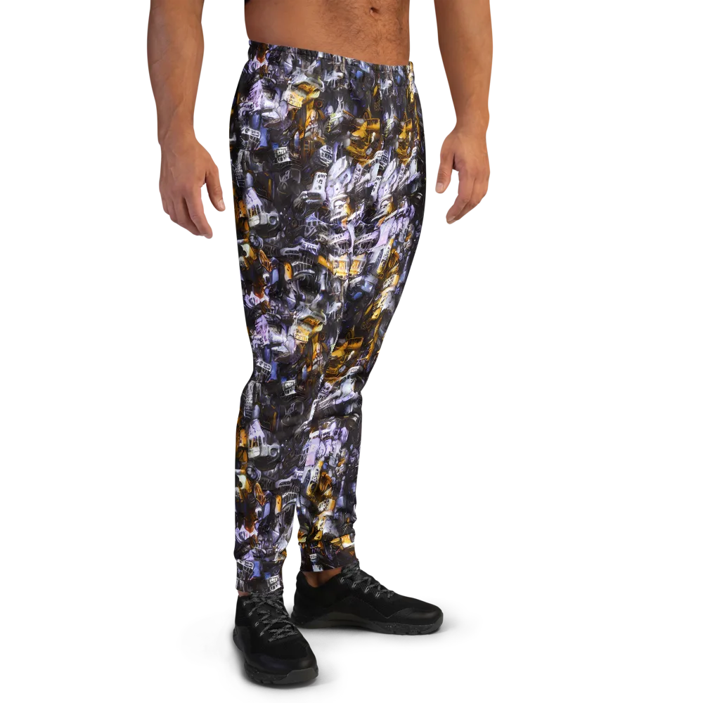Gilded Bone Riot on Men's Joggers — Right