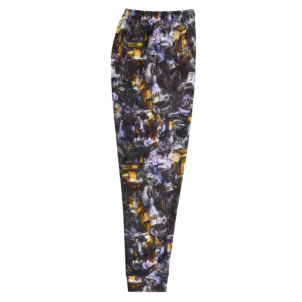 Gilded Bone Riot on Men's Joggers — Right