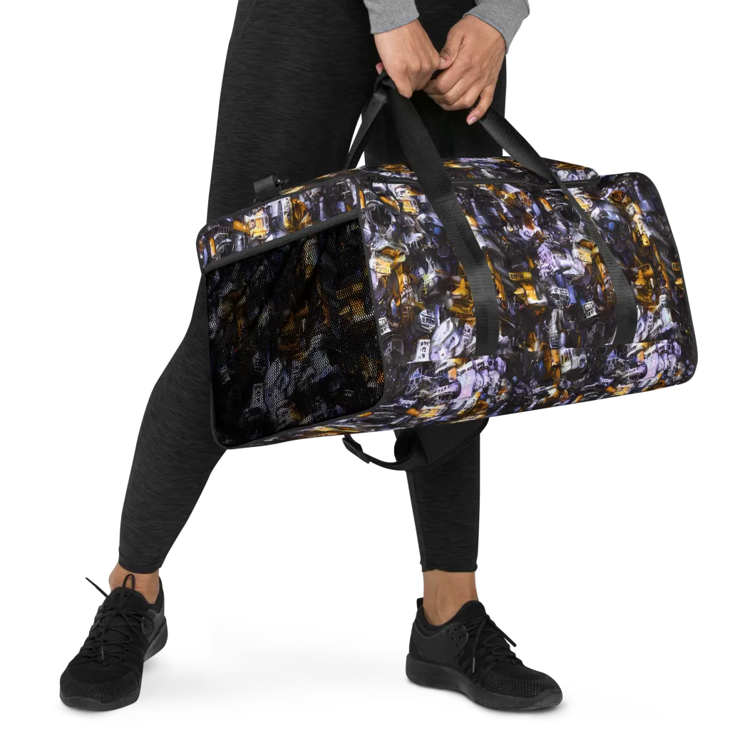 Gilded Bone Riot on Duffle Bag — Right Front