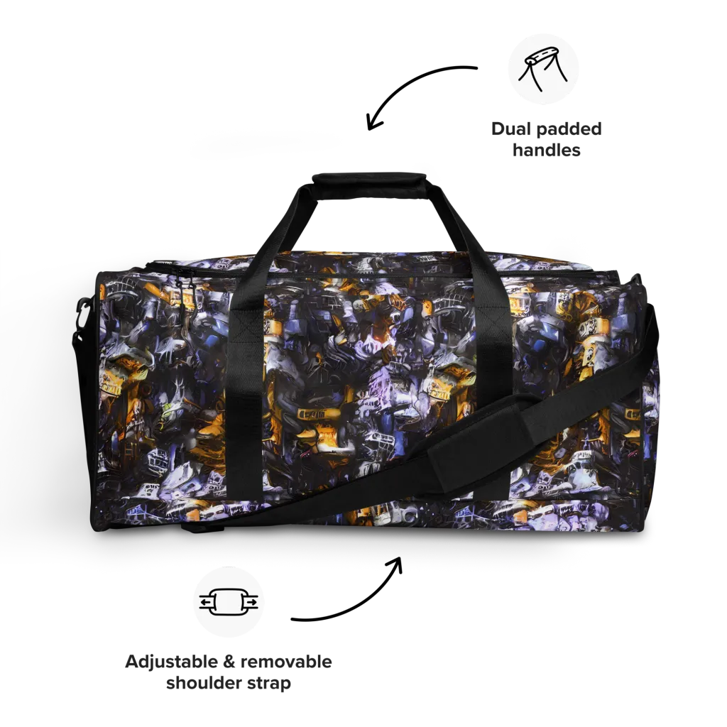 Gilded Bone Riot on Duffle Bag — Front