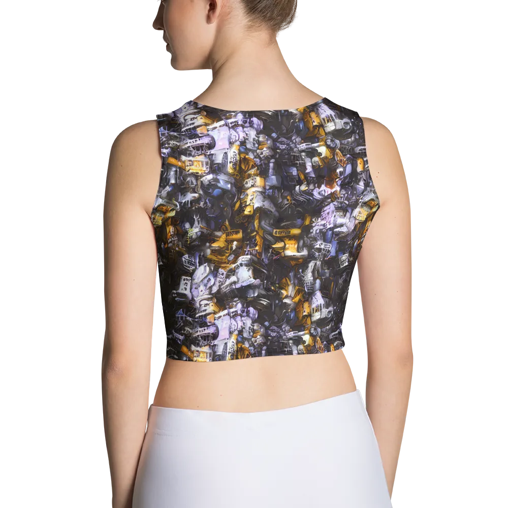 Gilded Bone Riot on Crop Top — Back