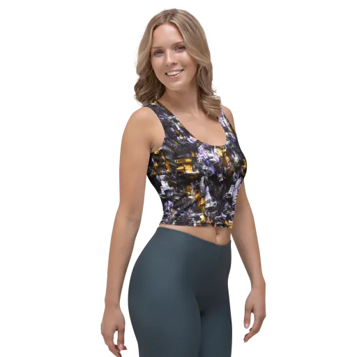 Gilded Bone Riot on a Crop Top
