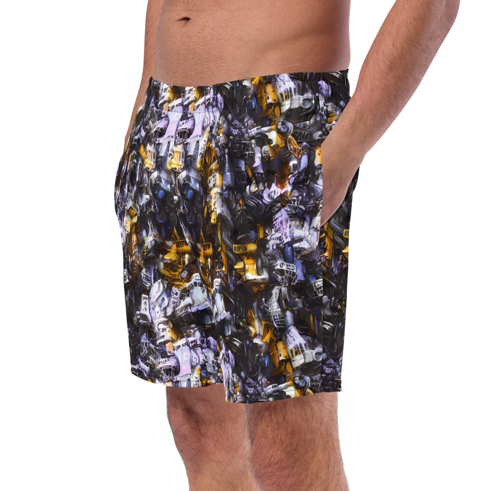 Gilded Bone Riot on Swim Trunks — Left Front