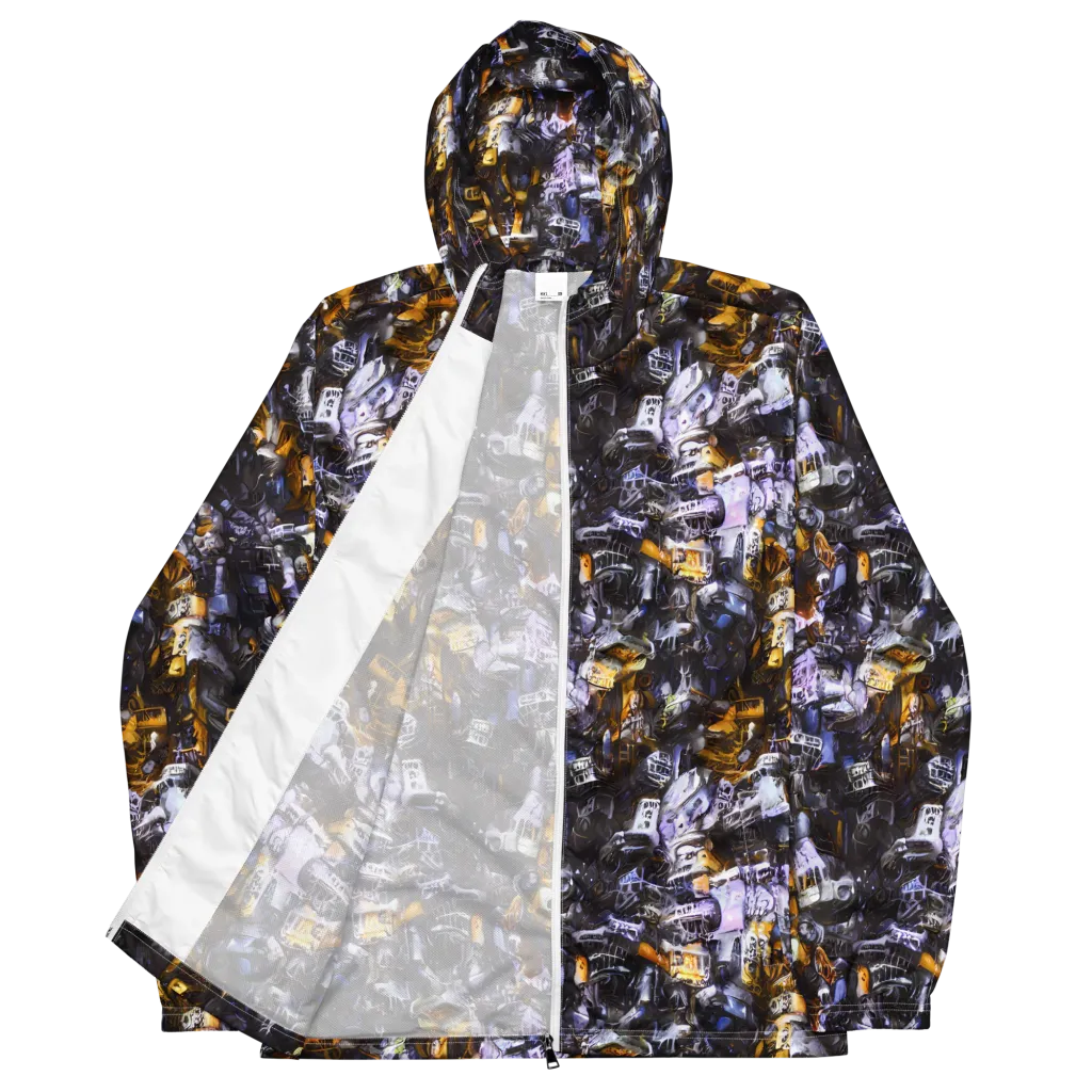 Gilded Bone Riot on Men's Windbreaker — Front