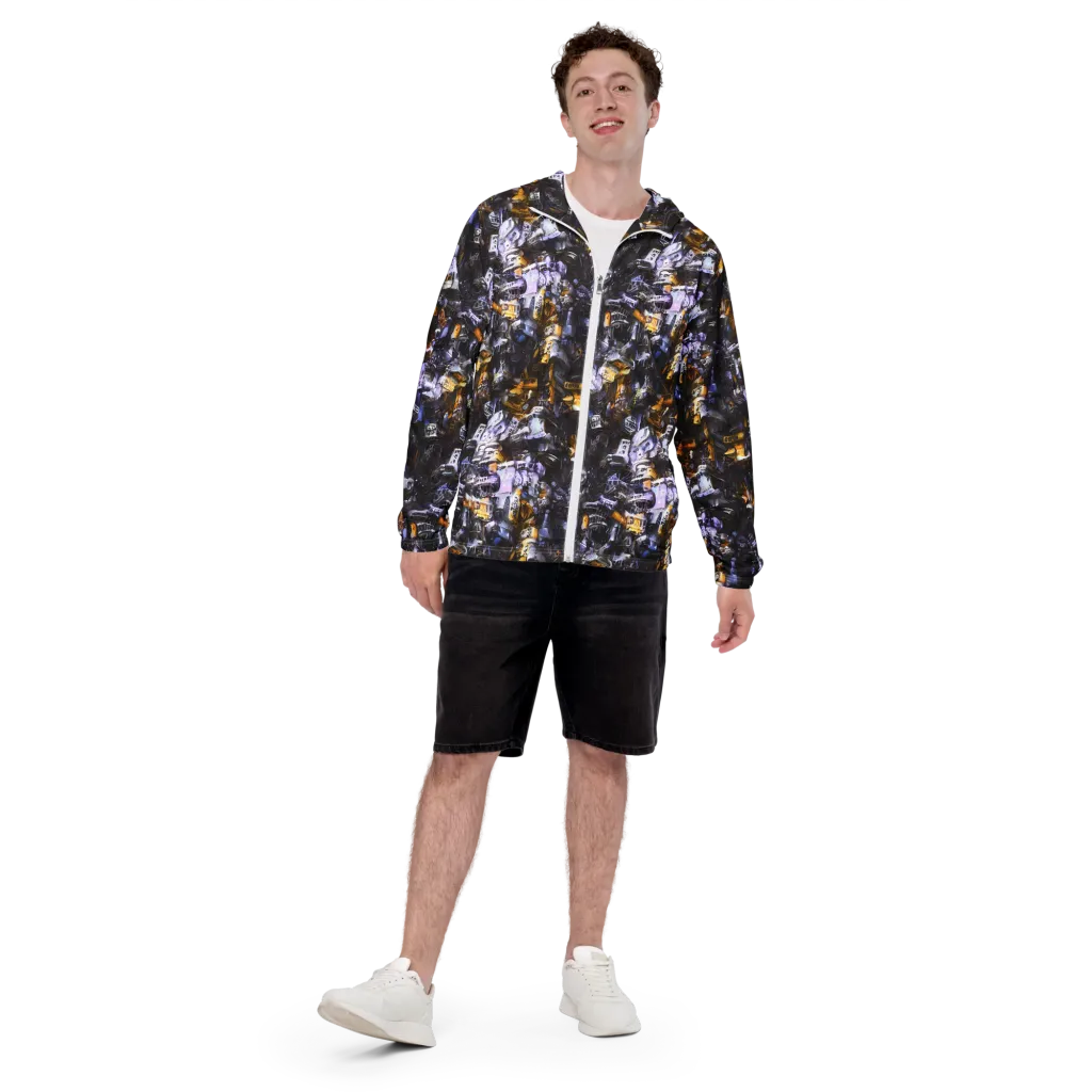 Gilded Bone Riot on Men's Windbreaker — Front