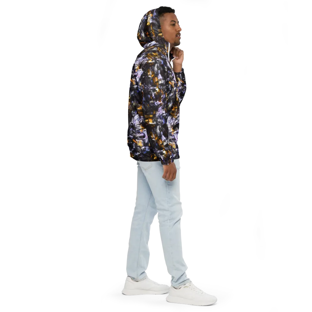 Gilded Bone Riot on Men's Windbreaker — Right