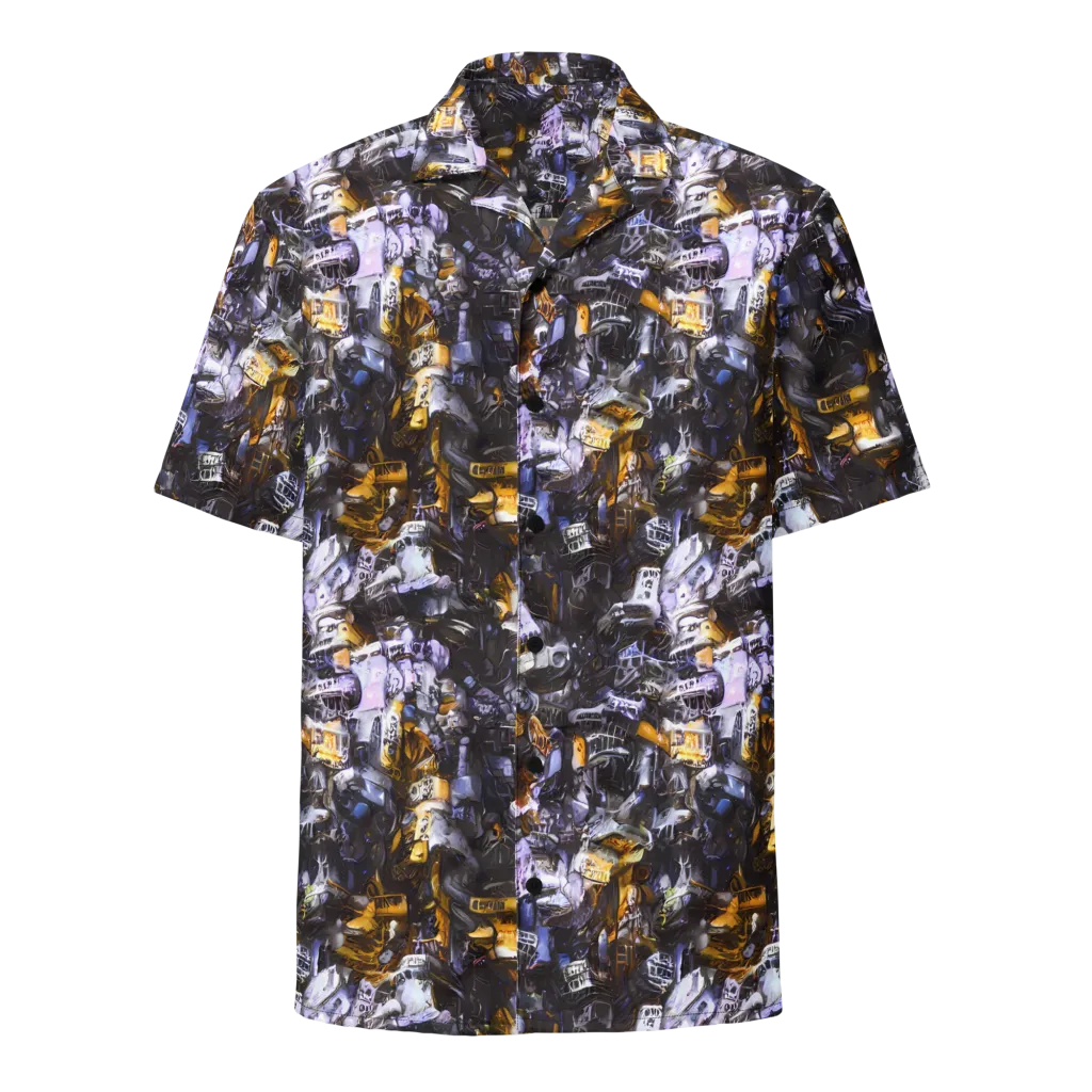 Gilded Bone Riot on Button Shirt — Front