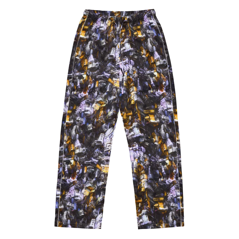 Gilded Bone Riot on Women's Pajama Pants — Front