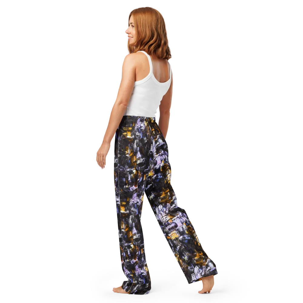 Gilded Bone Riot on Women's Pajama Pants — Back