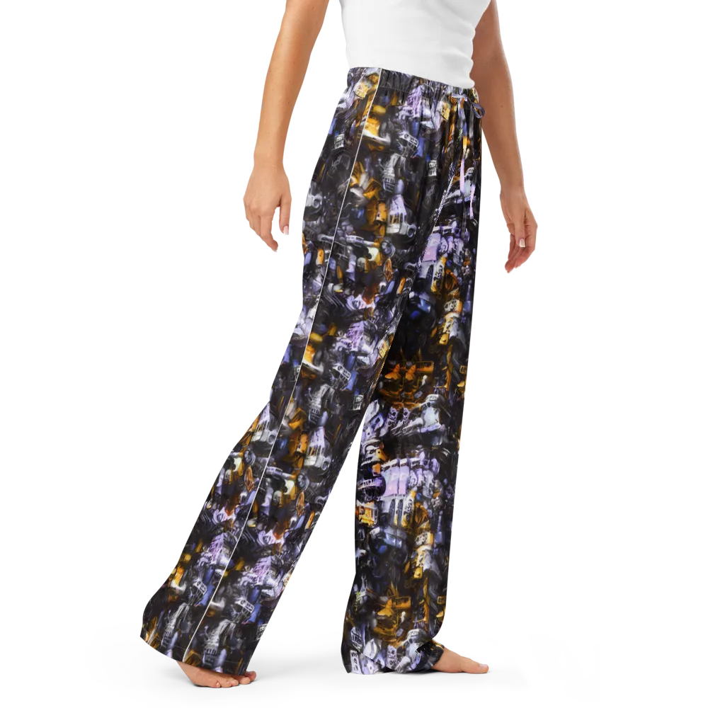 Gilded Bone Riot on Women's Pajama Pants — Right Front