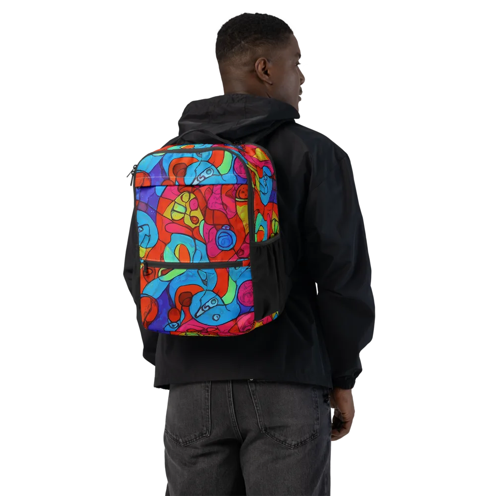 Vivid Orbit on Utility Backpack — Back