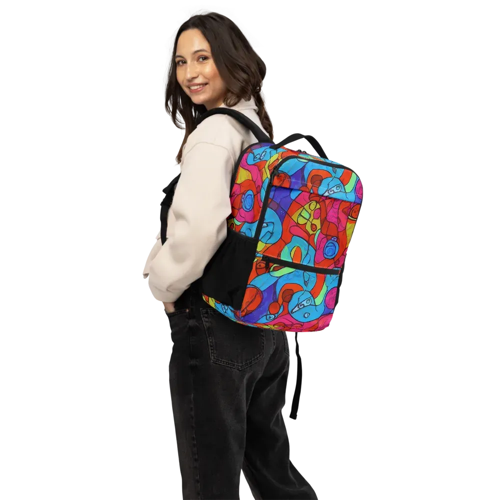 Vivid Orbit on Utility Backpack — Back