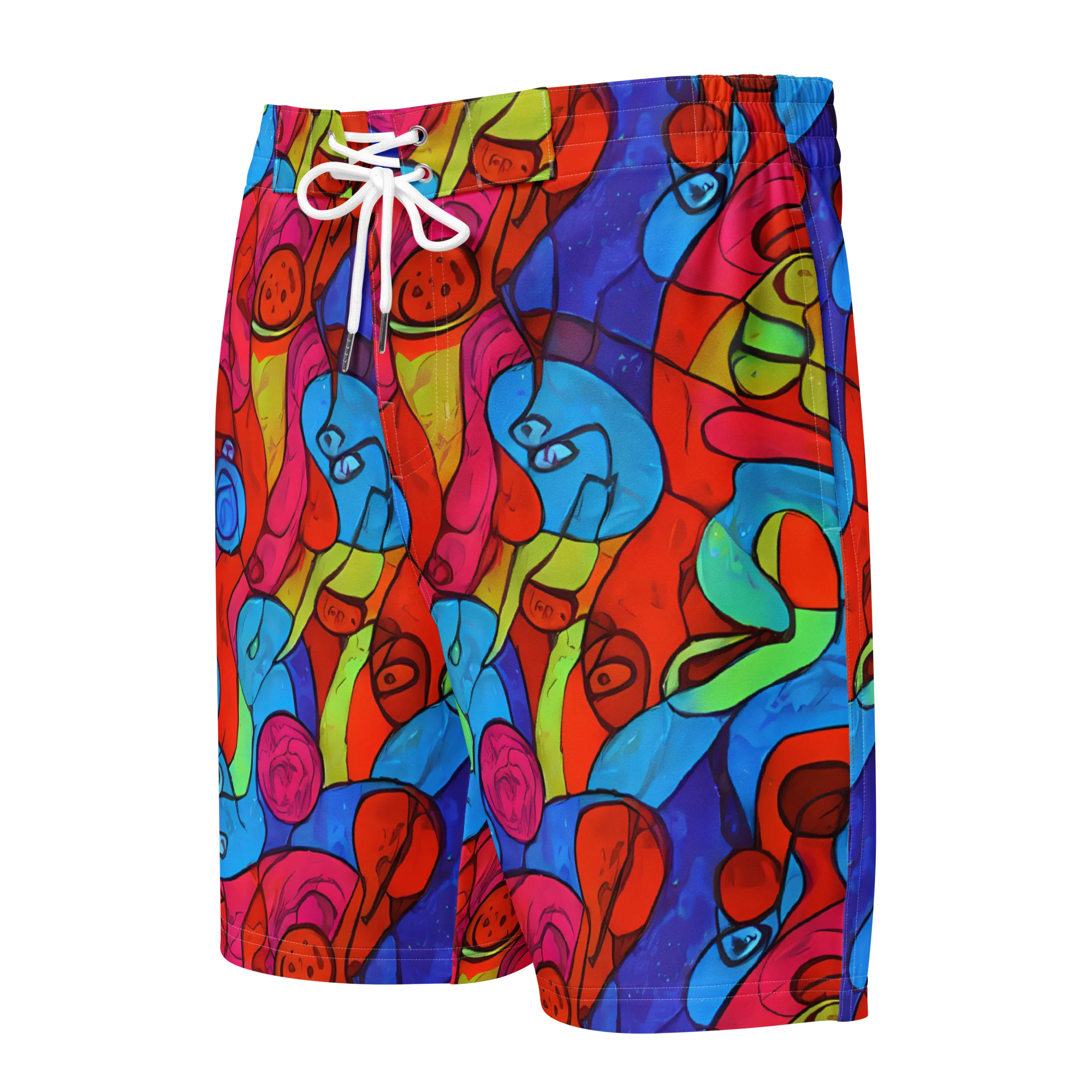 Vivid Orbit on Men's Board Shorts — Front