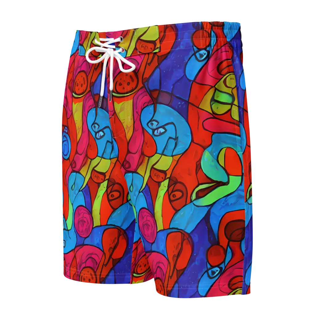 Vivid Orbit on Men's Board Shorts — Front
